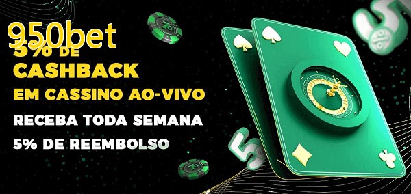 Promoções do cassino ao Vivo 950bet